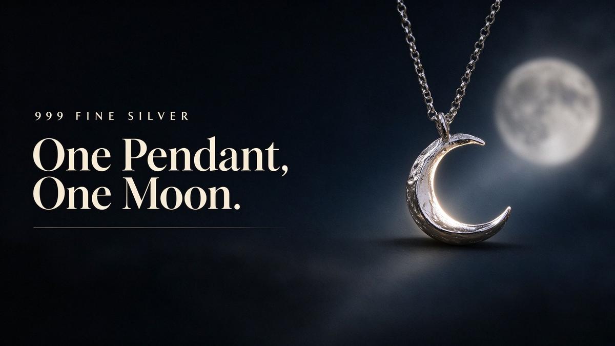The Moon on Your Chest: How a 999 Fine Silver Crescent Pendant Carries Three Thousand Years of Symbolism